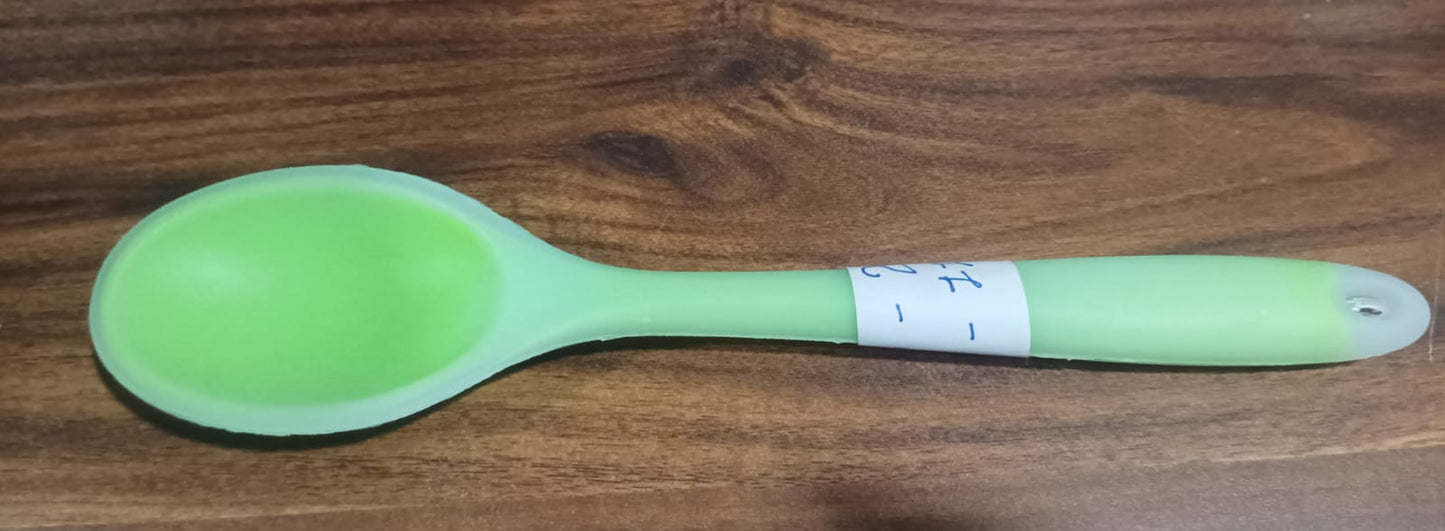 Multipurpose Silicone Spoon, Silicone Basting Spoon Non-Stick Kitchen Utensils Household Gadgets Heat-Resistant Non Stick Spoons Kitchen Cookware Items For Cooking (1 pc / 27 Cm) Your Brand