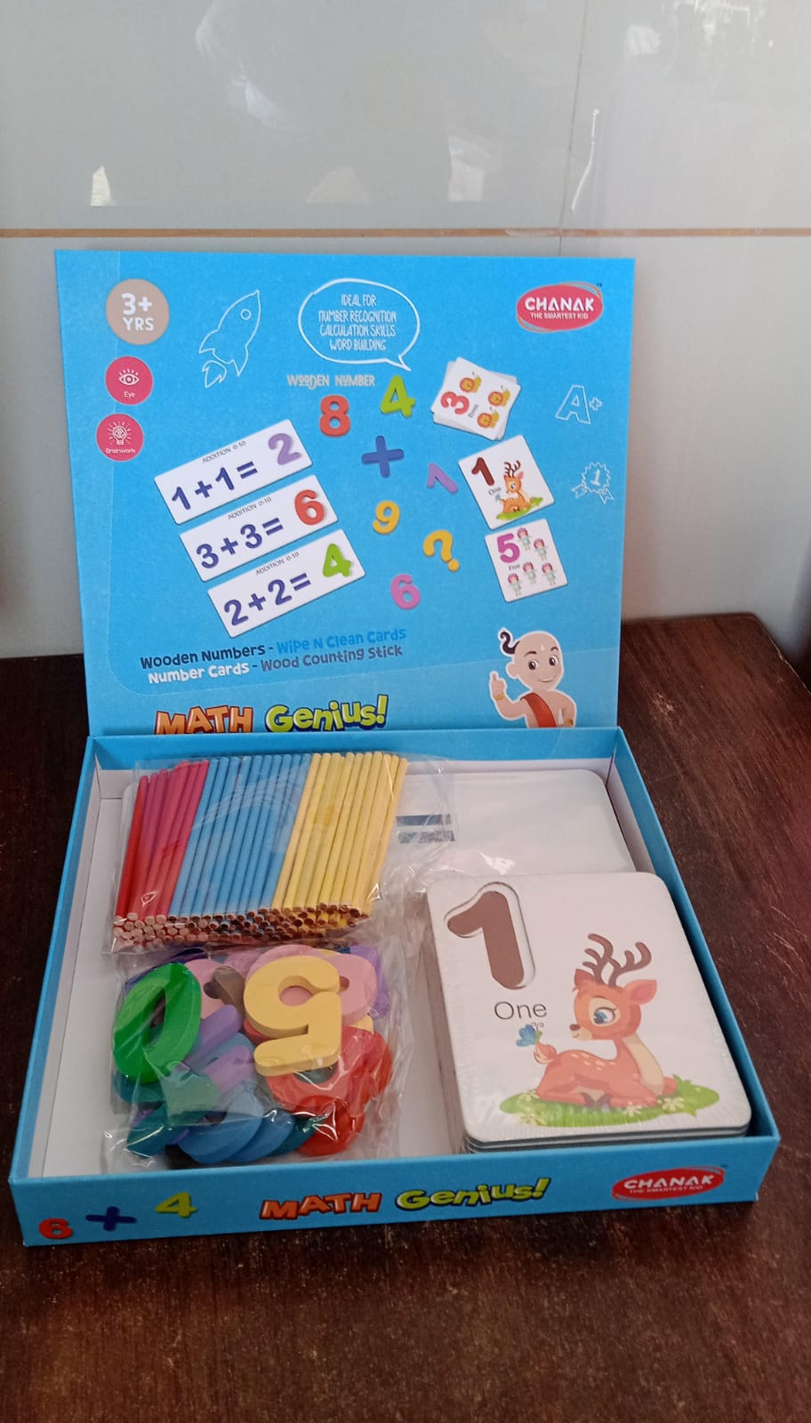 Math Genius for Kids - Educational Math Card (1 Set) Your Brand