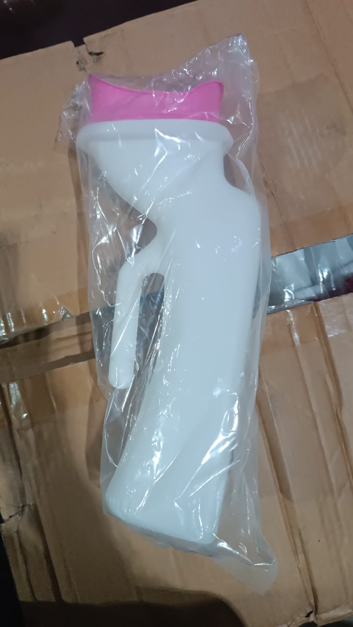 Female Potty Urinal Urine Collection Can Bedpans (1 Pc / 1000 ML) Your Brand