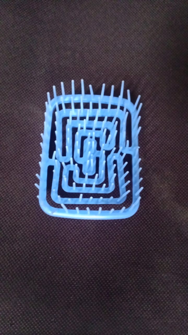 Shampoo Brush, Manual Scalp Massager Skeleton Combs (1 Pc) Your Brand