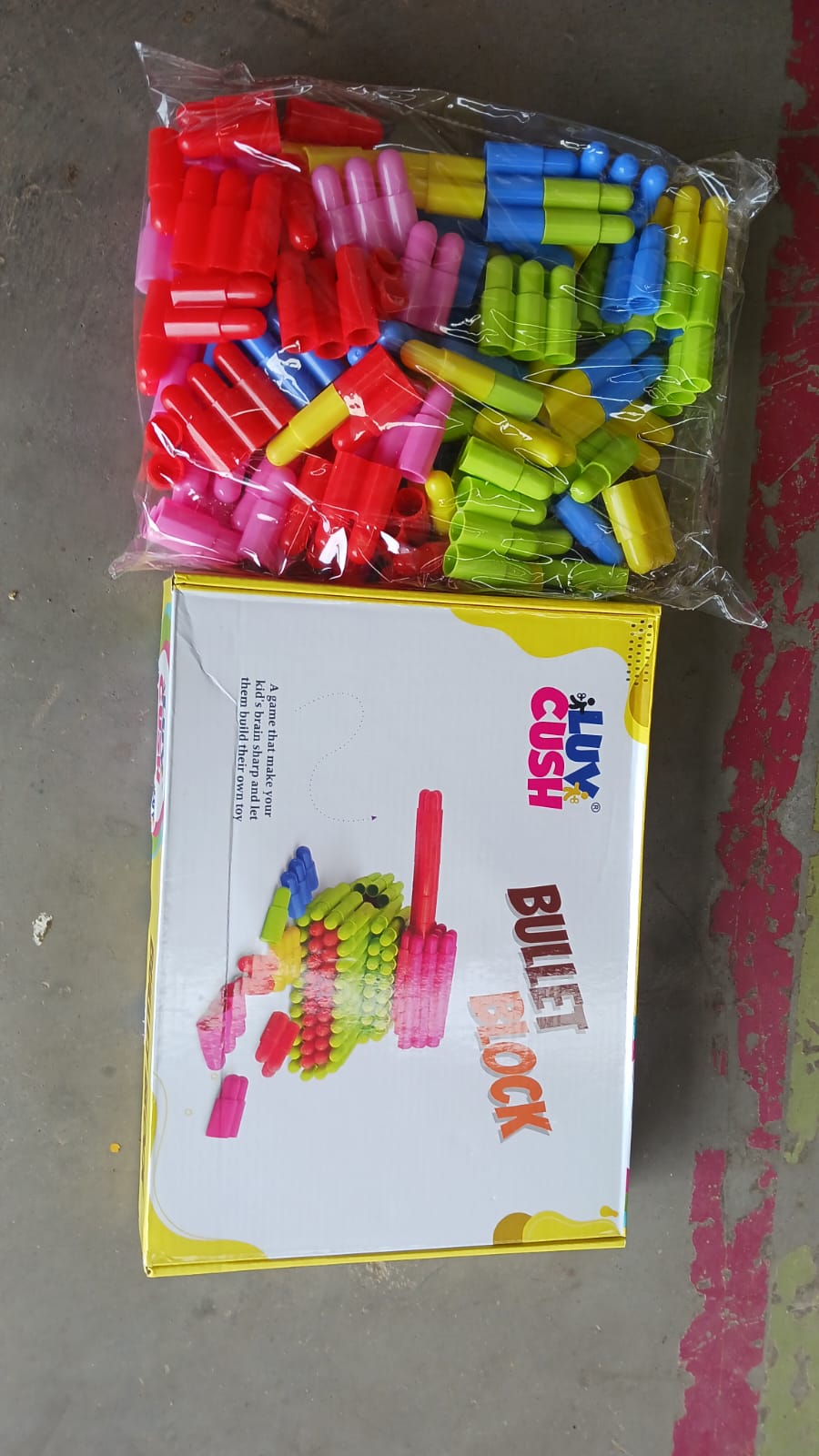 Bullet Blocks for Intelligent Kids Creative Bullets Shaped Building Blocks (Approx 88 Pcs) Your Brand