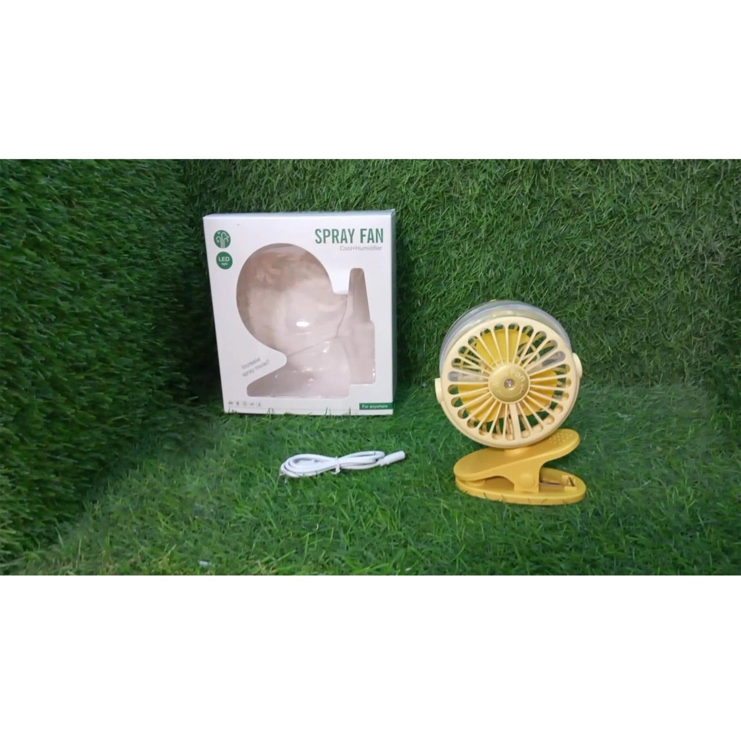 Clip Desk Fan Portable Wind Desktop Table Cooling Fan in Single Button, Adjustment Mini Personal Fan for Home Desktop Office Car Indoor Outdoor Travel (Battery Not Include) Your Brand