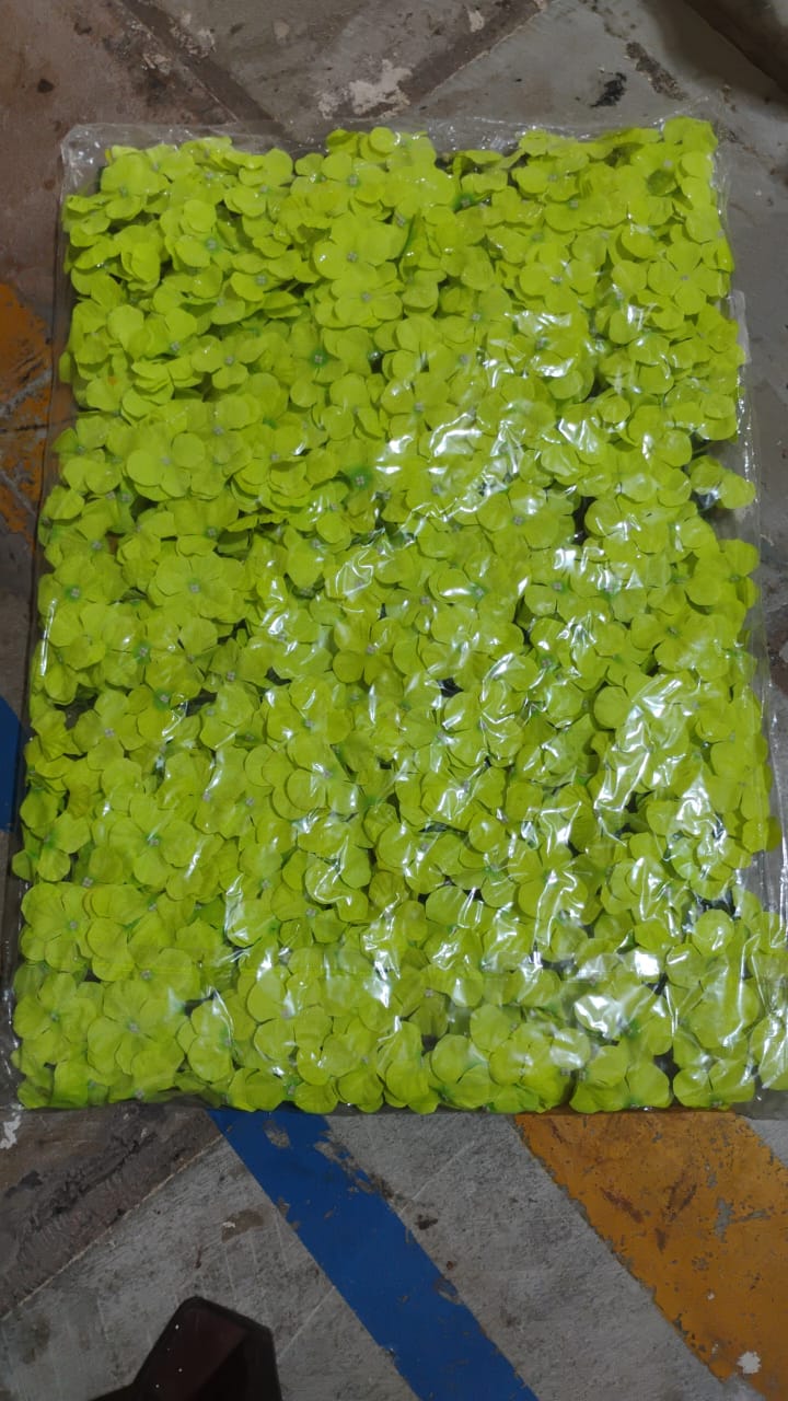 Plastic Wall Artificial Flowers Plant Base (60×40 CM / 1 Pc) Your Brand