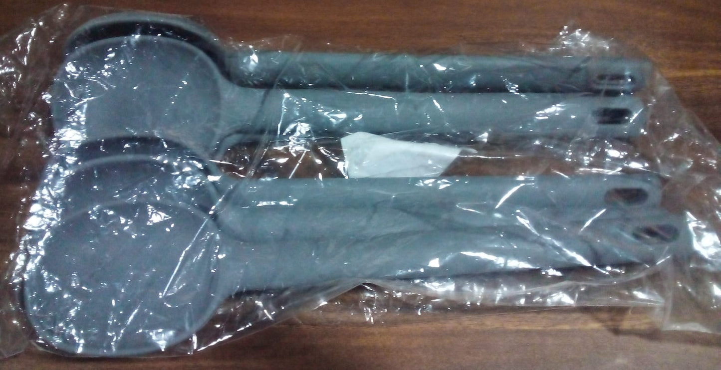 Multipurpose Silicone Spoon, Silicone Basting Spoon Non-Stick Kitchen Utensils Household Gadgets Heat-Resistant Non Stick Spoons Kitchen Cookware Items For Cooking and Baking (6 Pcs Set) Your Brand