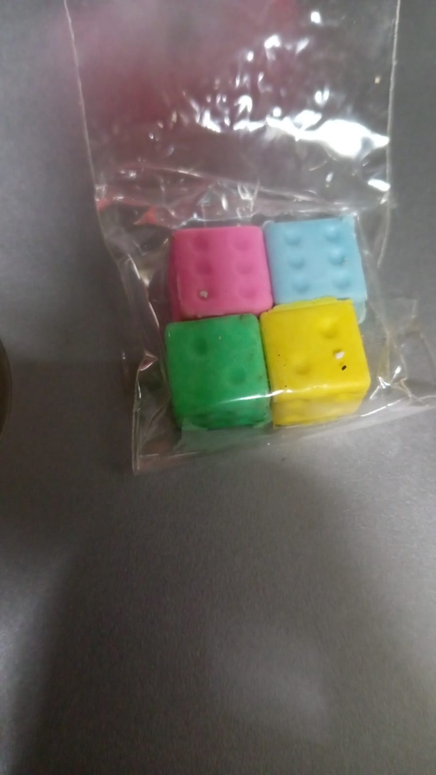 Eraser for Kids| Creative Dice Shape Erasers Kids (4 Pcs / Mix Design) Your Brand