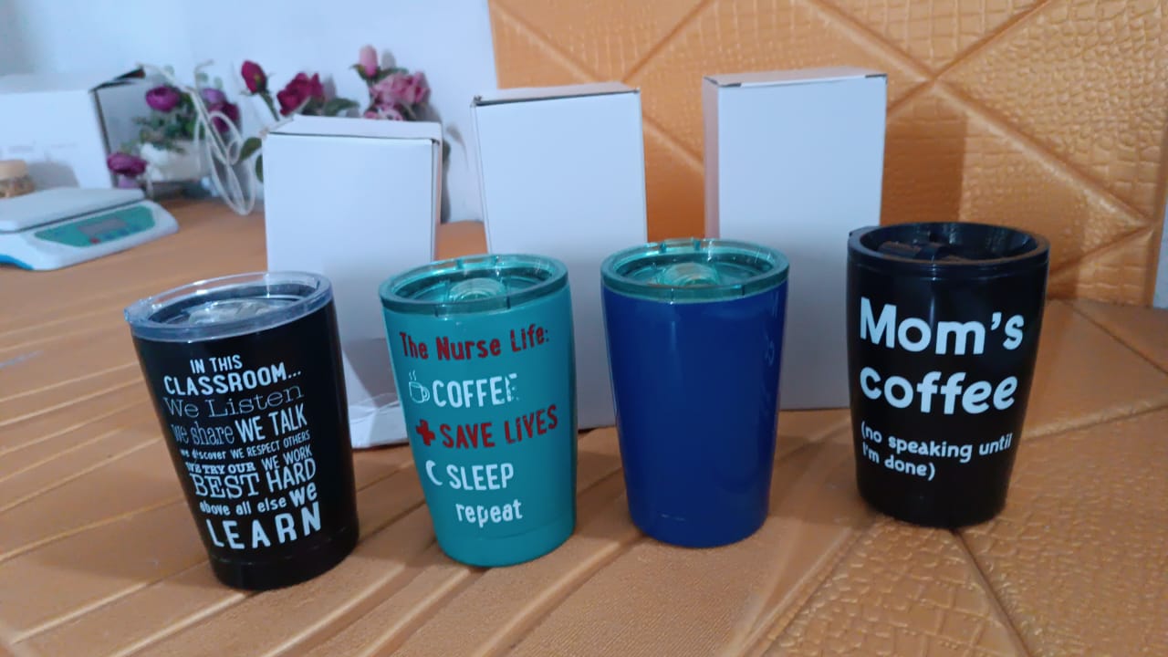 Stainless Steel Vacuum Insulated Mug with Lid (1 Pc / Mix Design & Color) Your Brand