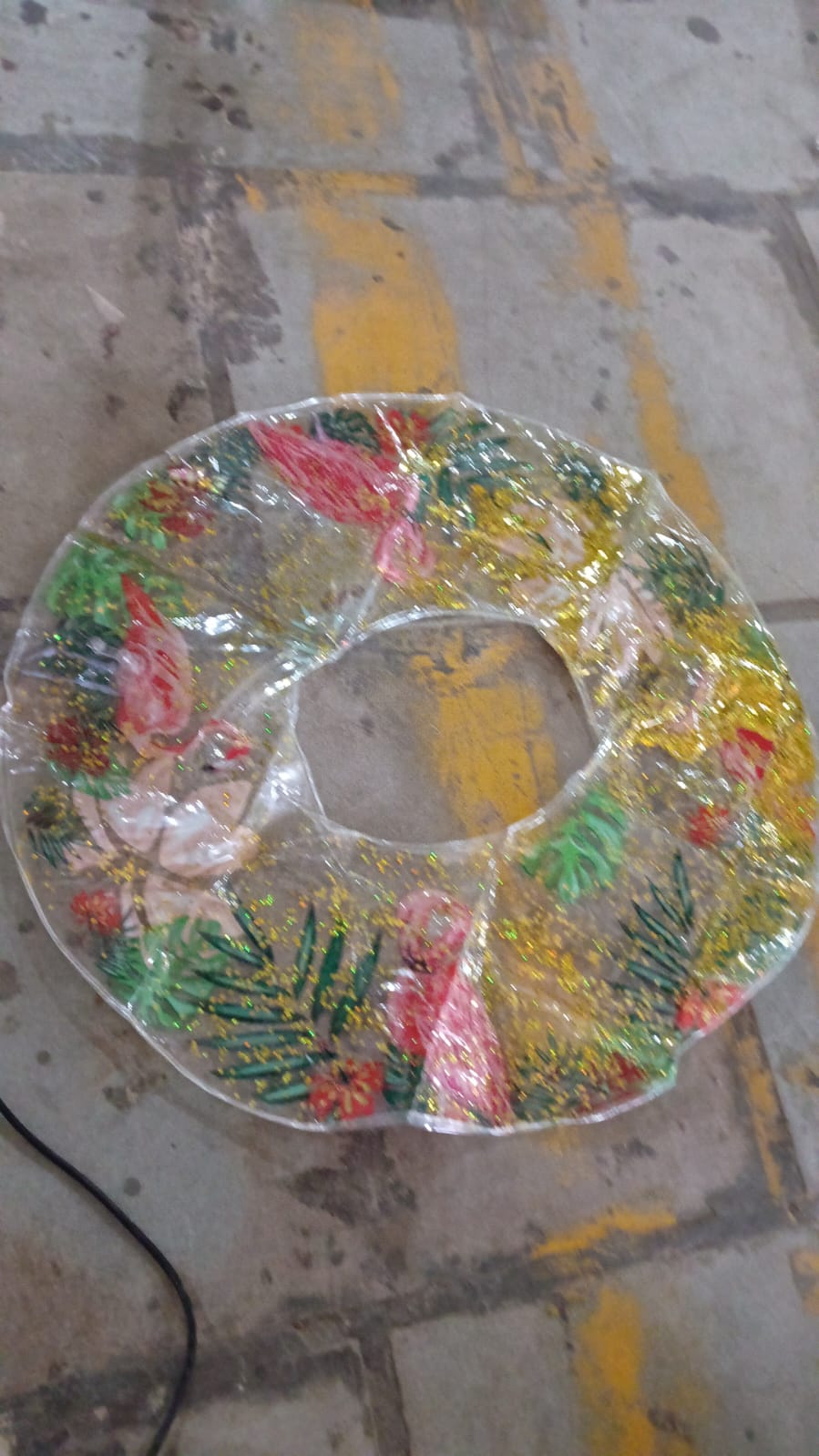 Swim Ring, For children, Conveniently Portable, Feathers, Swimming Ring, For Water Play, For Beaches, Swimming, Summer Vacation, Outdoor Swimming Beach children Pool Water Fun Toys (1 Pc) Your Brand