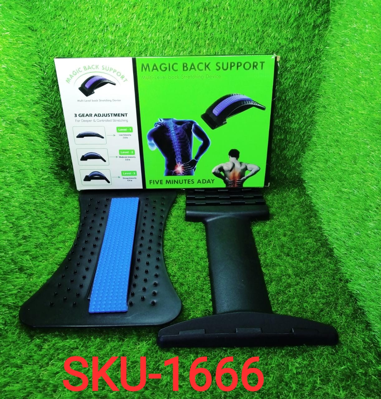 Multi-Level Back Stretcher Posture Corrector Device For Back Pain Relief Your Brand