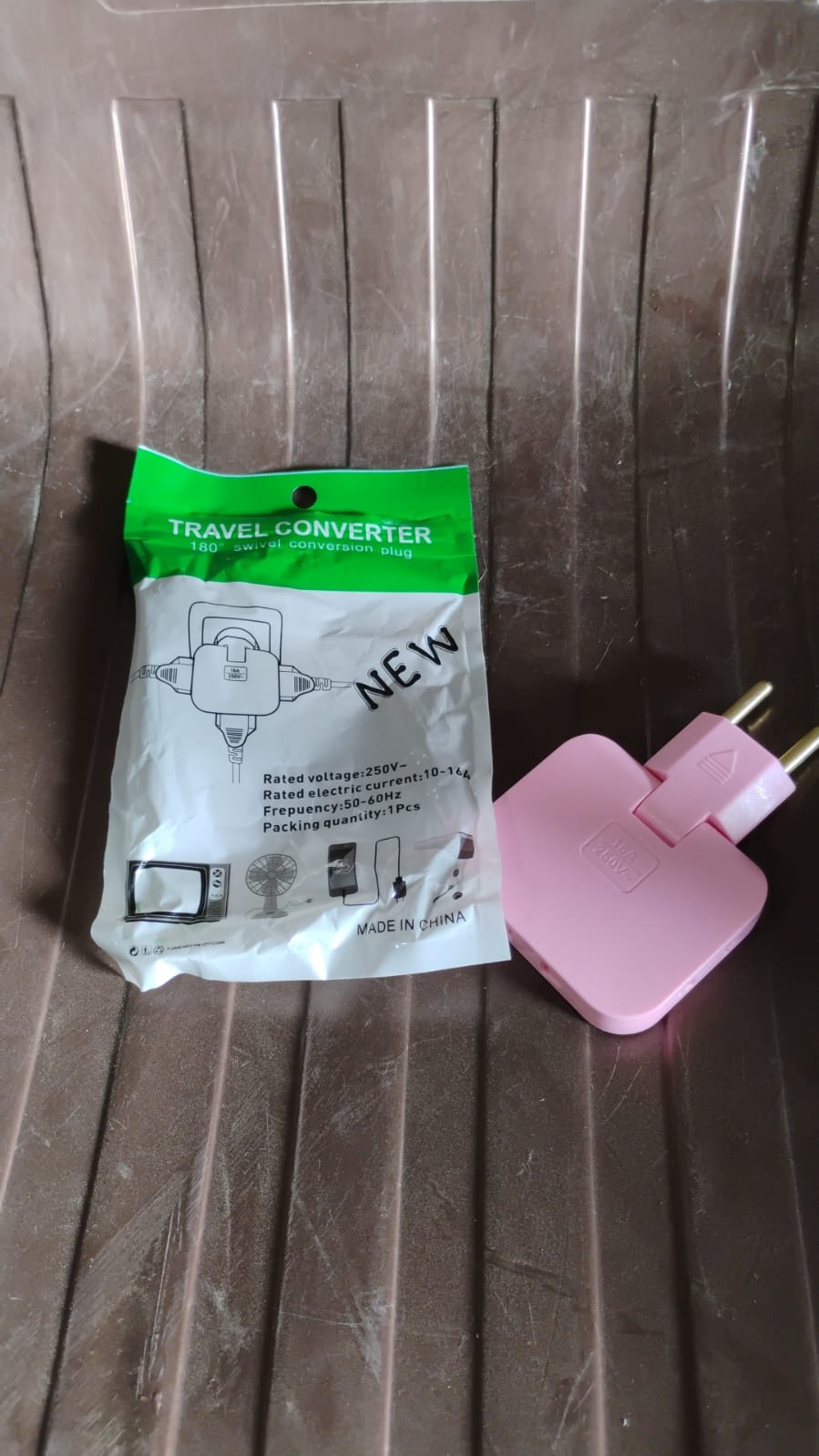 Wireless 3 in 1 Foldable Wall Plug Adapter / Socket / Converter (1 Pc) Your Brand