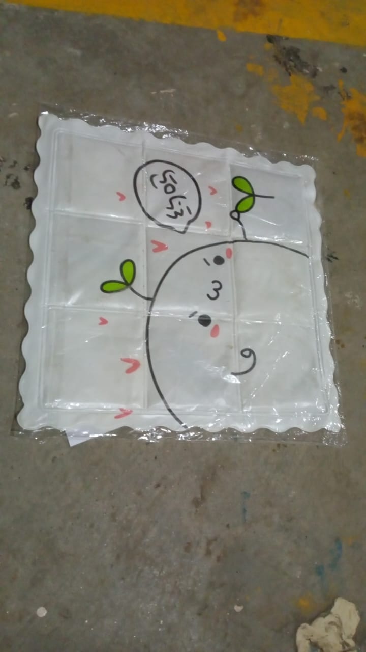 Ice Pad Cartoon Cute Summer Gel Cooling Office Cushion (35×35 CM / 1 Pc) Your Brand