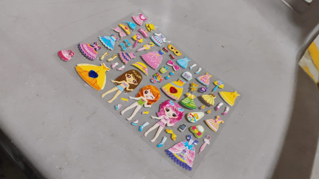 Multipurpose Adhesive 3D Stickers (1 Sheet / 19×15 Cm) Your Brand