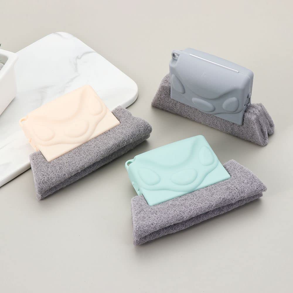 Multi-Purpose Window & Sliding Door Track Cleaning Brush (Pack of 3)