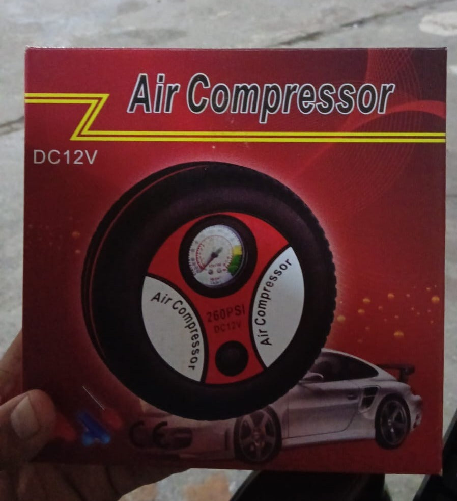 Compressor for Car and Bike 12V 260 PSI Tyre Inflator Air Pump Your Brand