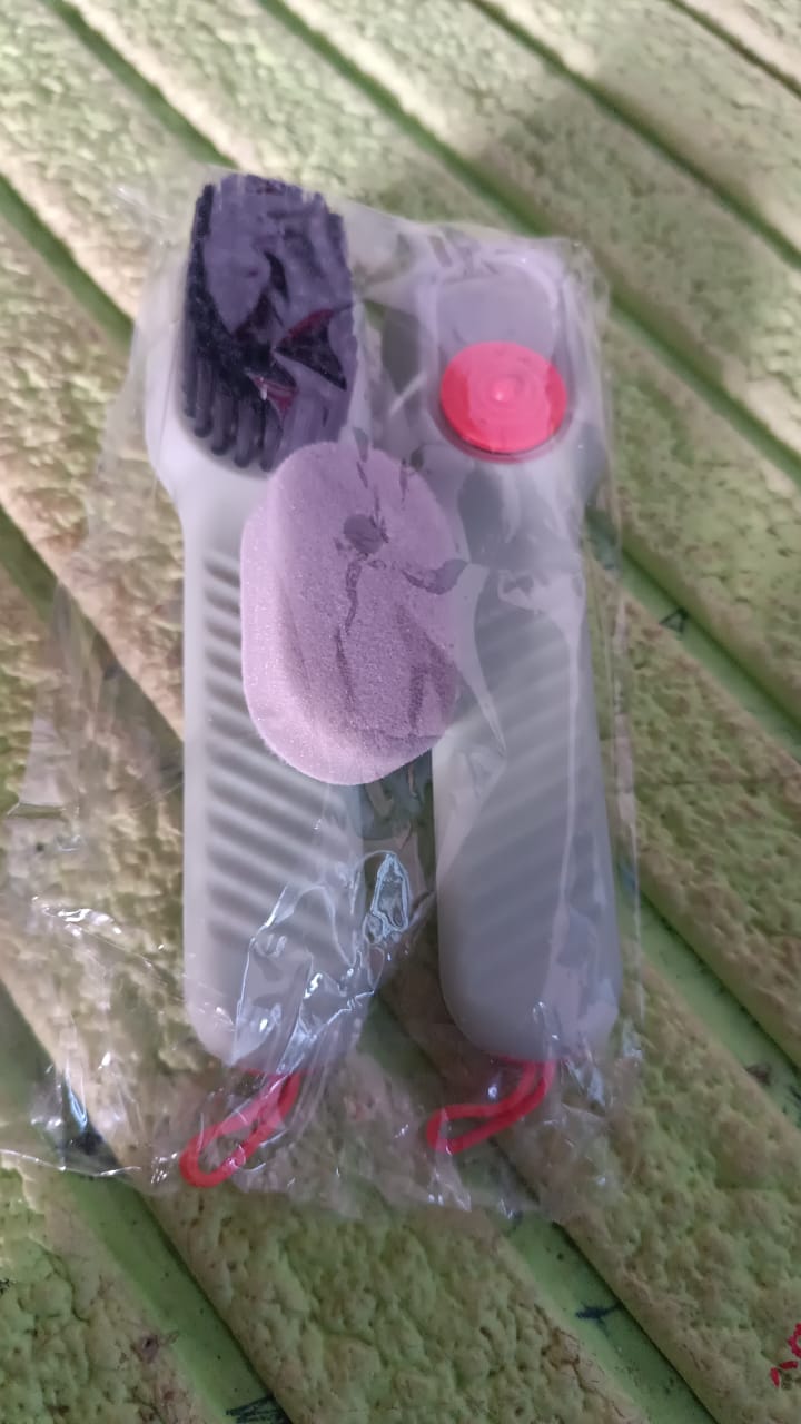 Multifunctional Scrubbing Brush with Liquid / Soap Dispenser (2 Pc Set) Your Brand