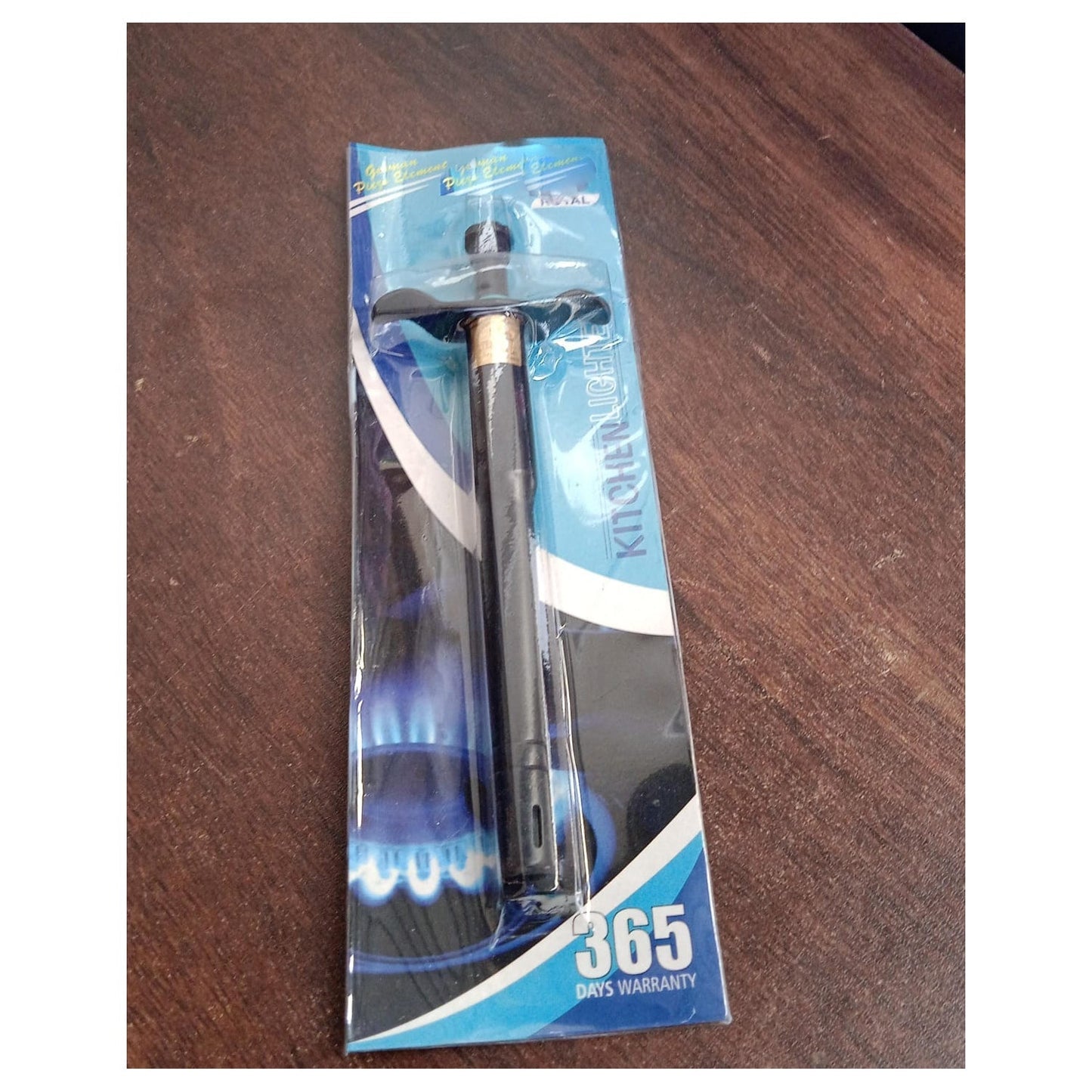 Stainless Steel Black Gas Lighter for Kitchen Gas Stove, Long Lasting, Unbreakable Lighters for Gas Stoves, Restaurants & Kitchen (1 Pc) Your Brand