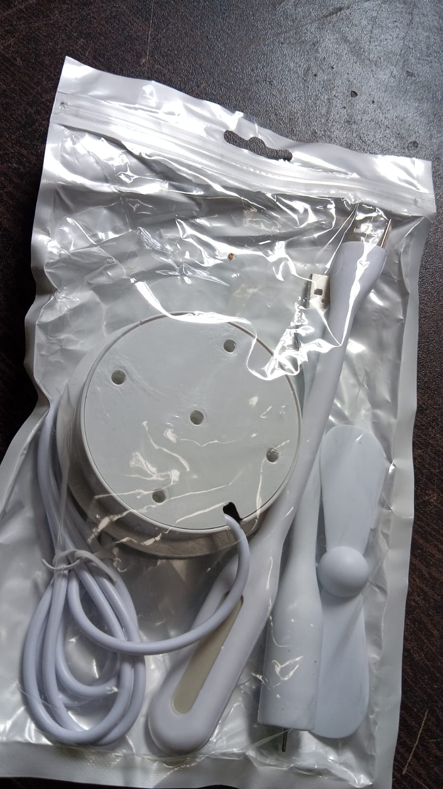 Portable Mini USB Fan, USB Ligh & USB 3 HUB / Port Combo Your Brand