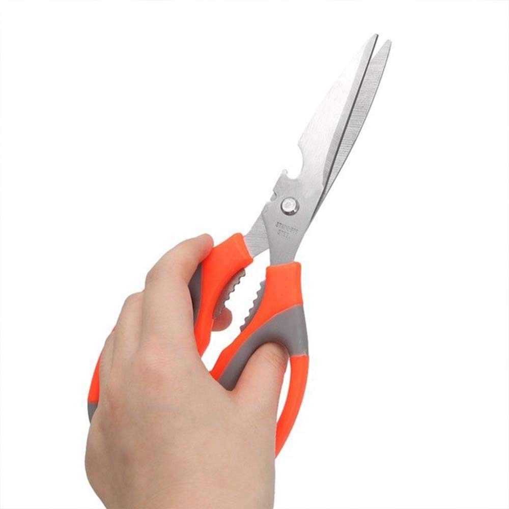 SpaceMulti-Function Kitchen Scissors for Veggies, Meat & Seafood with Bottle Opener Your Brand