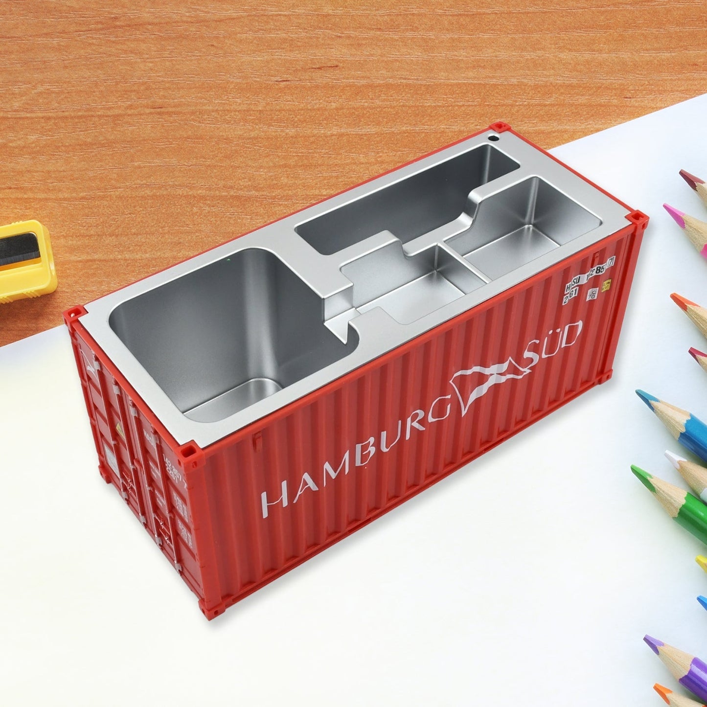 Shipping Container Pen Holder Shipping Container Model Pen Name Cardholder Simulated Container Model For Business Gift Your Brand