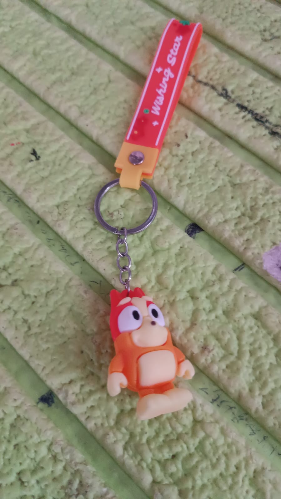 Cute Cartoon Silicone 3D Key Chain with Metal Hook & Strap (Pack of 1) Your Brand