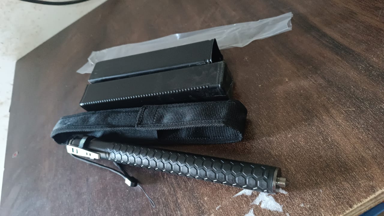 Metal Stick Safety Survival Emergency Outdoor Safety Protection Rod (65 Cm) Your Brand