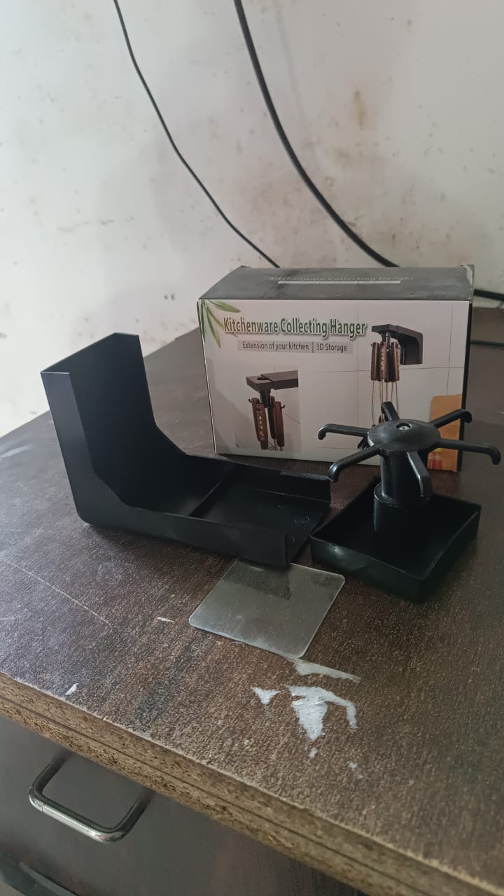 Self Adhesive 360 Degree Rotating Cooking Utensils Holder (1 Pc) Your Brand