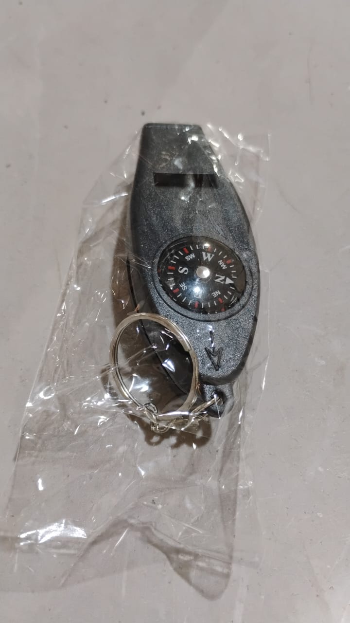4 in 1 Multifunctional Emergency Survival Whistle (1 Pc) Your Brand