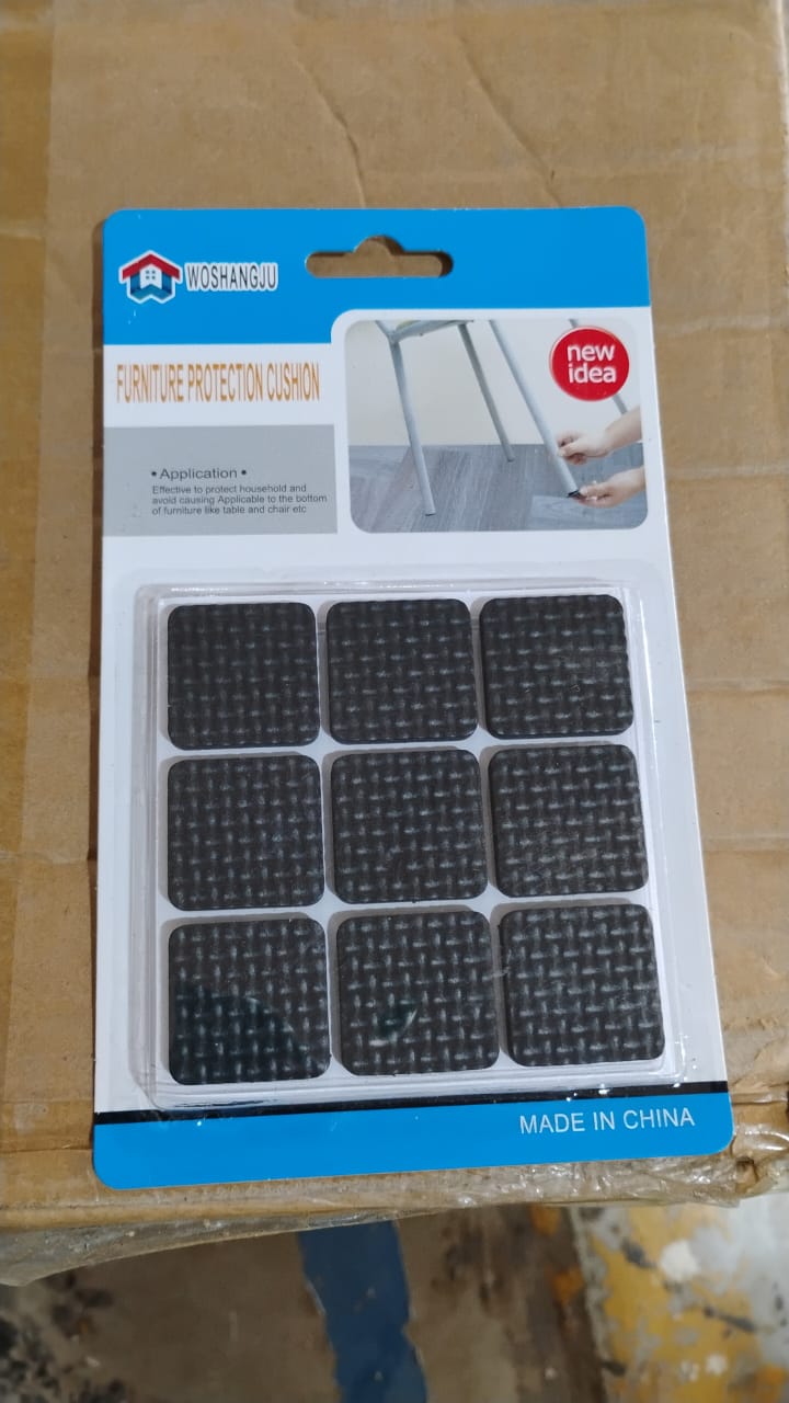 Self Adhesive Furniture Pads - Square (18 Pcs Set) Your Brand