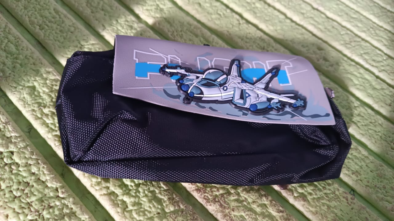 Pencil Pouch With Zipper, Students Pencil Case Large Capacity, Makeup Pouch, Stationery Bag (1 Pc/ 2 Compartment) Your Brand