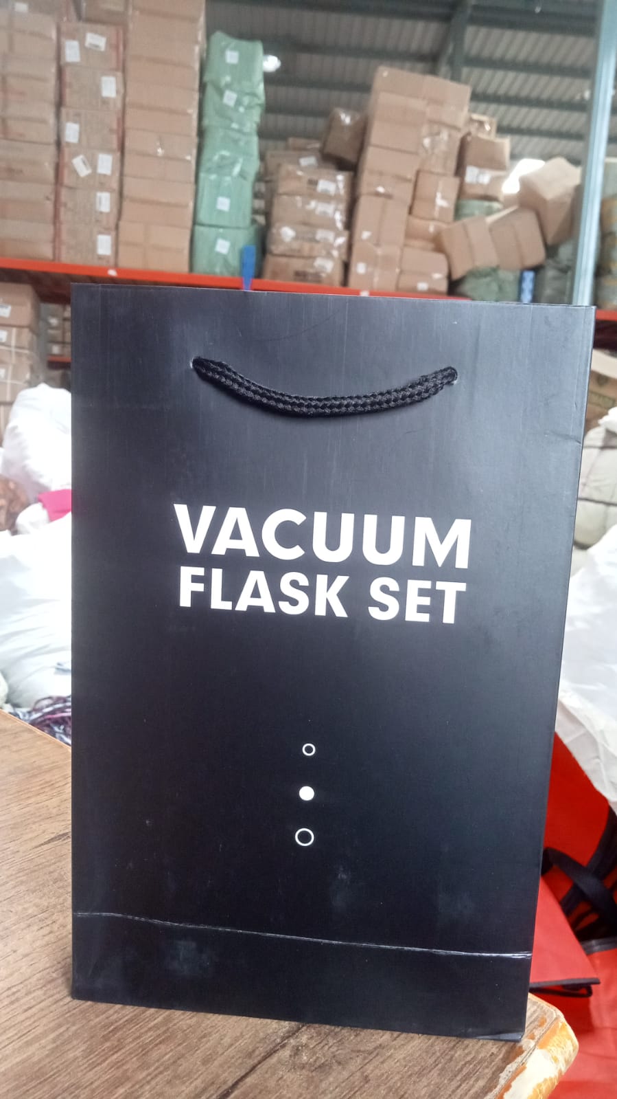 Stainless Steel Vacuum Flask Set with 3 Steel Cups Combo for Coffee Hot Drink and Cold Water Flask Ideal Gifting Travel Friendly Latest Flask Bottle. (500ml) Your Brand