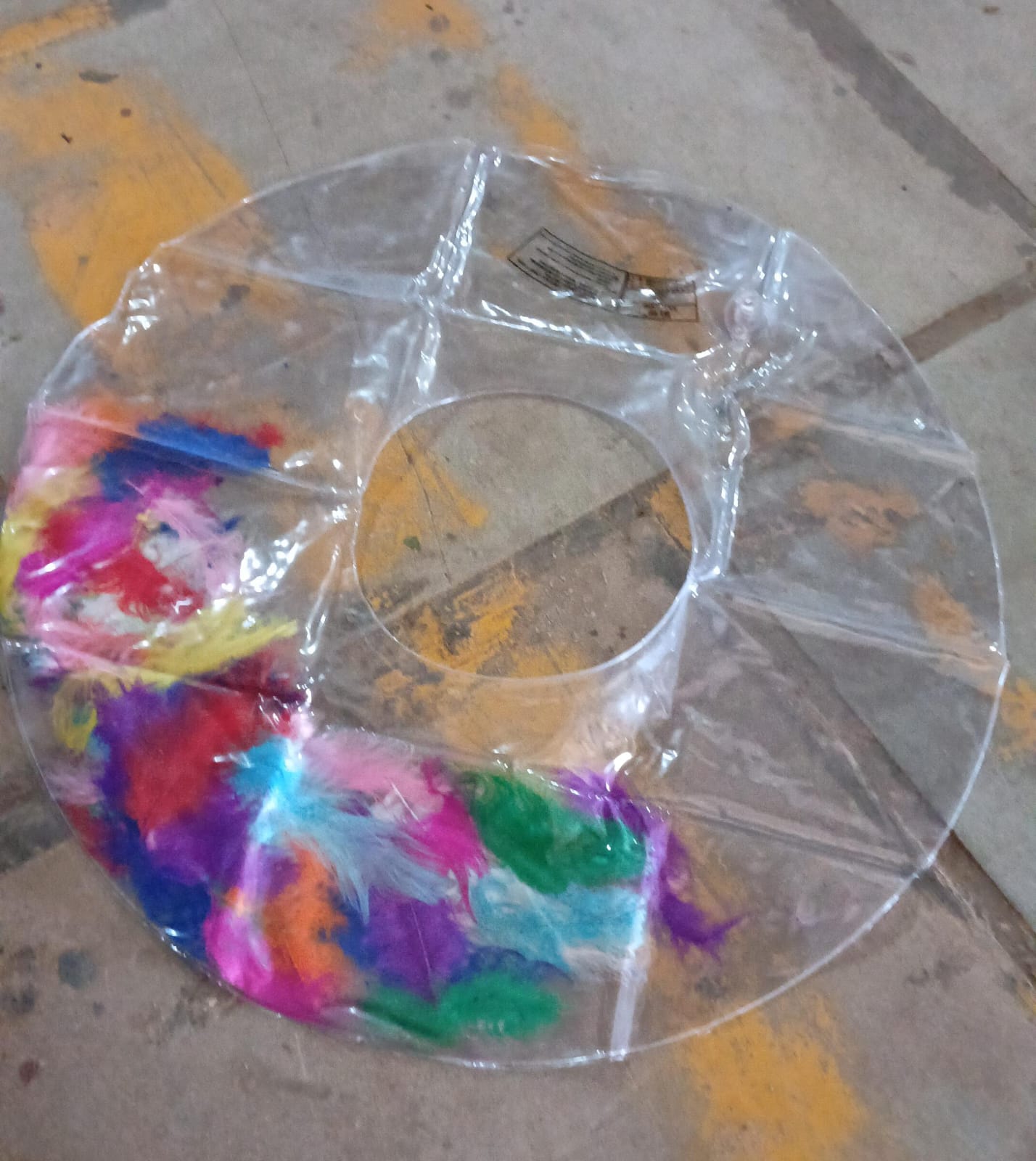 Swim Ring, For Adults, Conveniently Portable, Feathers, Swimming Ring, For Water Play, For Beaches, Swimming, Summer Vacation, Women's, Men's (1 Pc) Your Brand