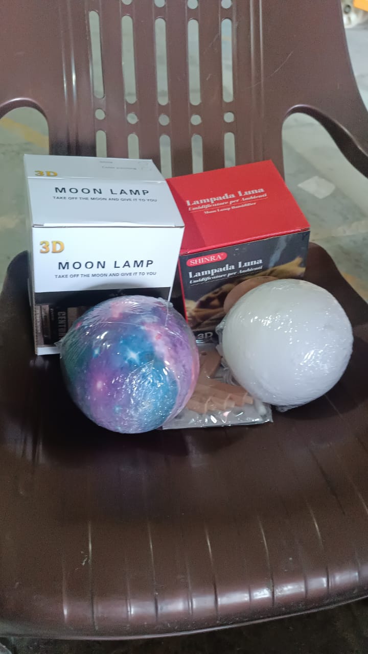 3D 2 in 1 LED Printed Moon Lamp & Aroma Diffuser (1 Pc) Your Brand