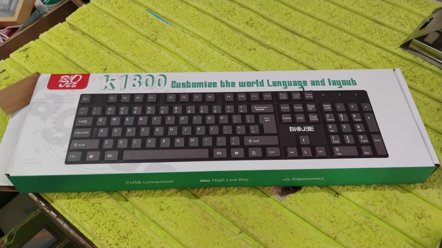 Wired USB Keyboard 104 Keys (1 Pc) Your Brand