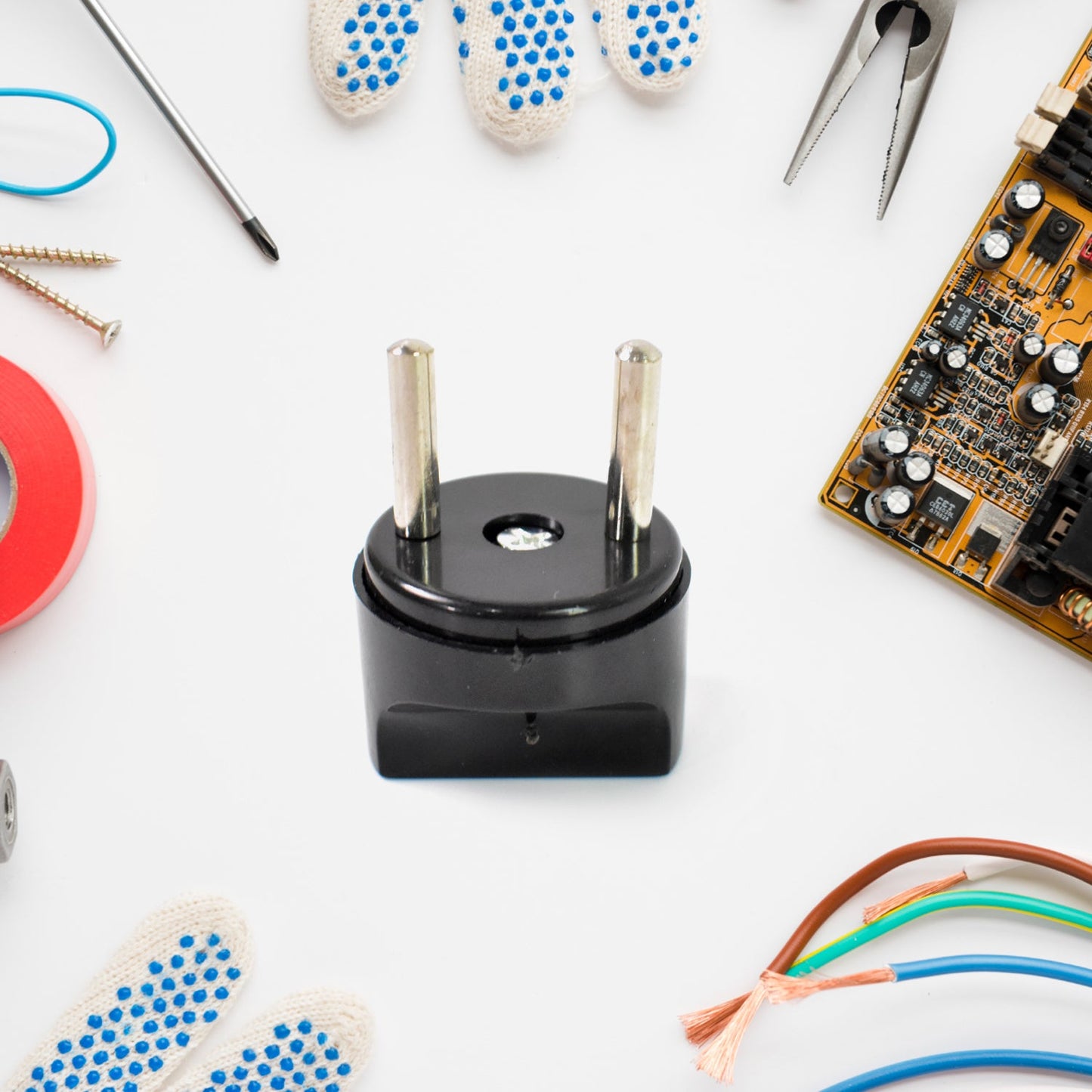 2 Pin Plug Converter Plug Adapter (1 Pc ) Wukusy