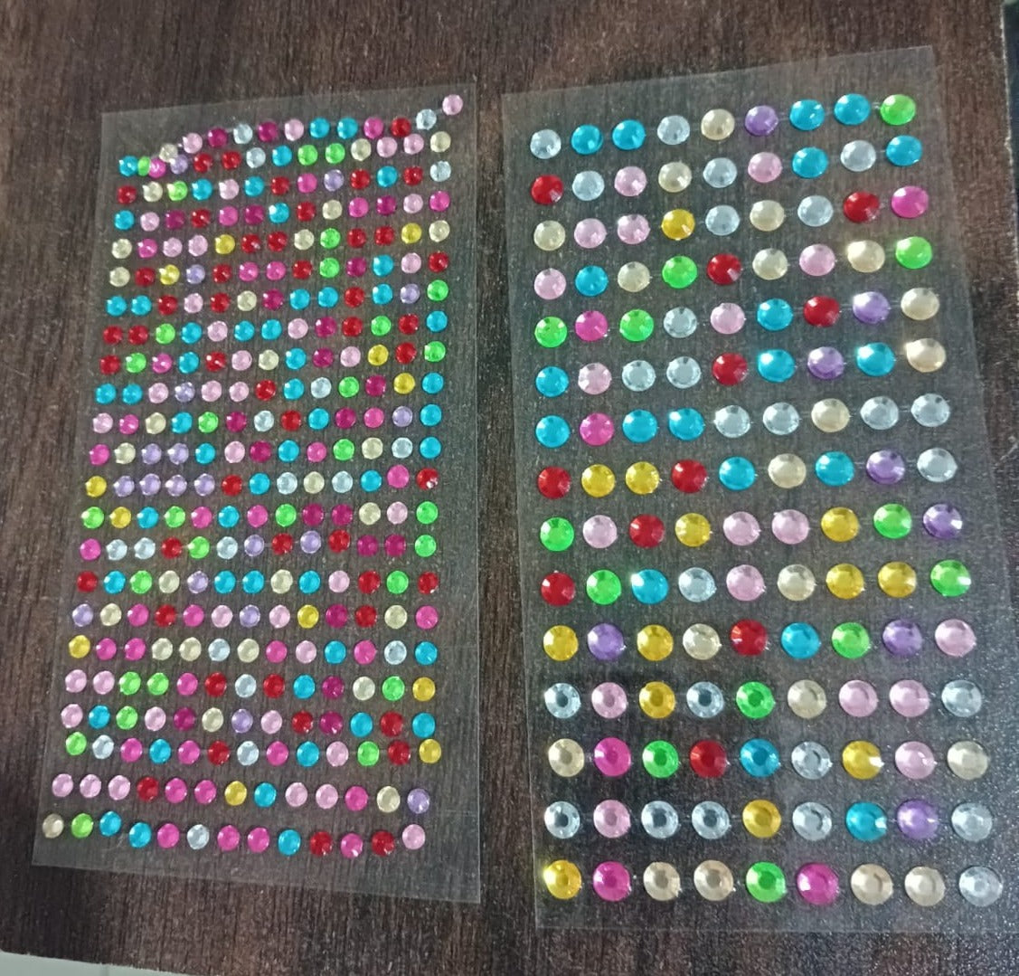 Self Adhesive Multi Size Shaped Shining Stones Crystals Stickers For Art & Craft, Mobile Phone Decoration, Jewelery Making, School Projects, Creative Work Your Brand