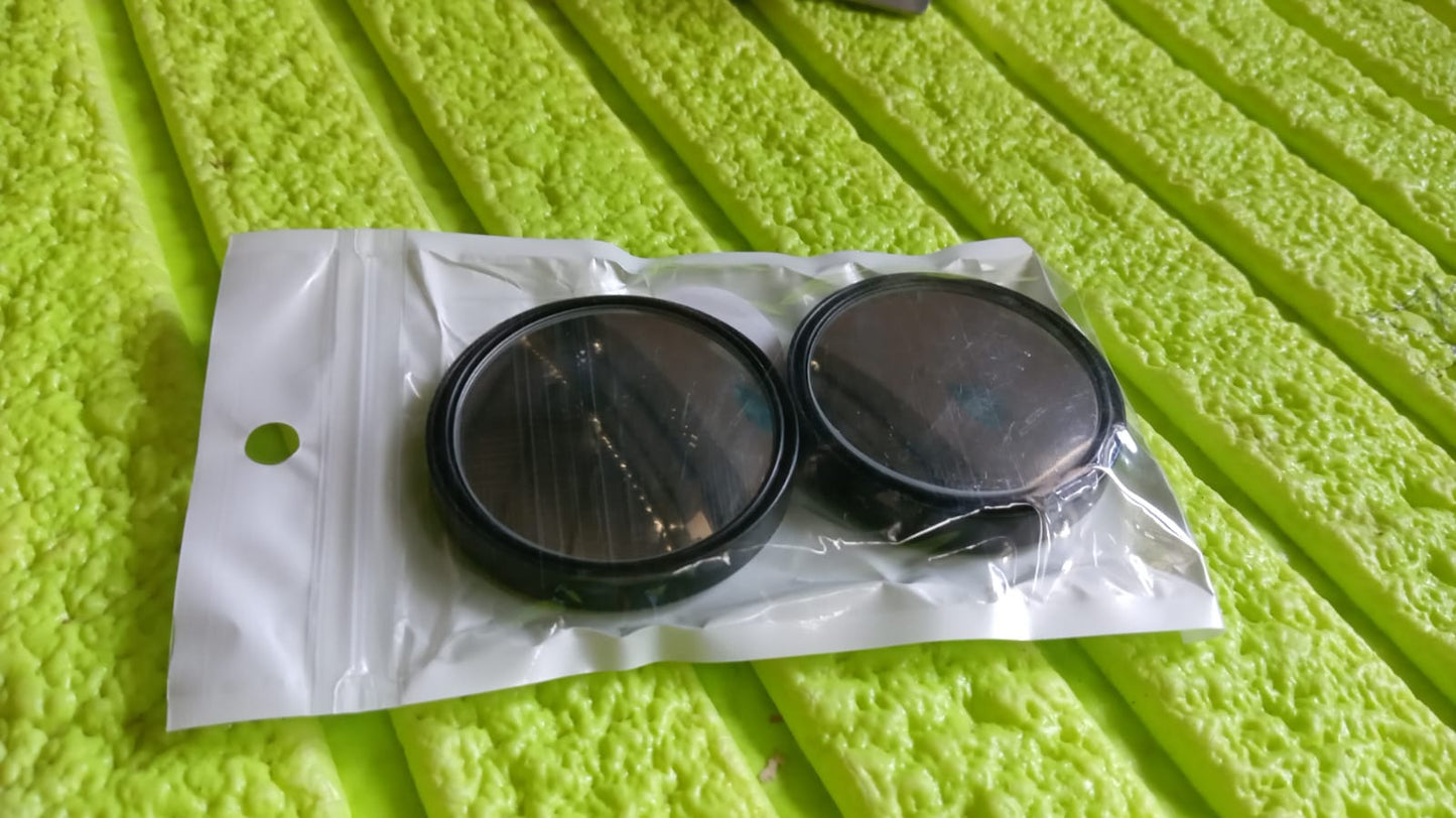 360DEGREE BLIND SPOT ROUND WIDE ANGLE ADJUSTABLE CONVEX REAR VIEW MIRROR - PACK OF 2 Your Brand