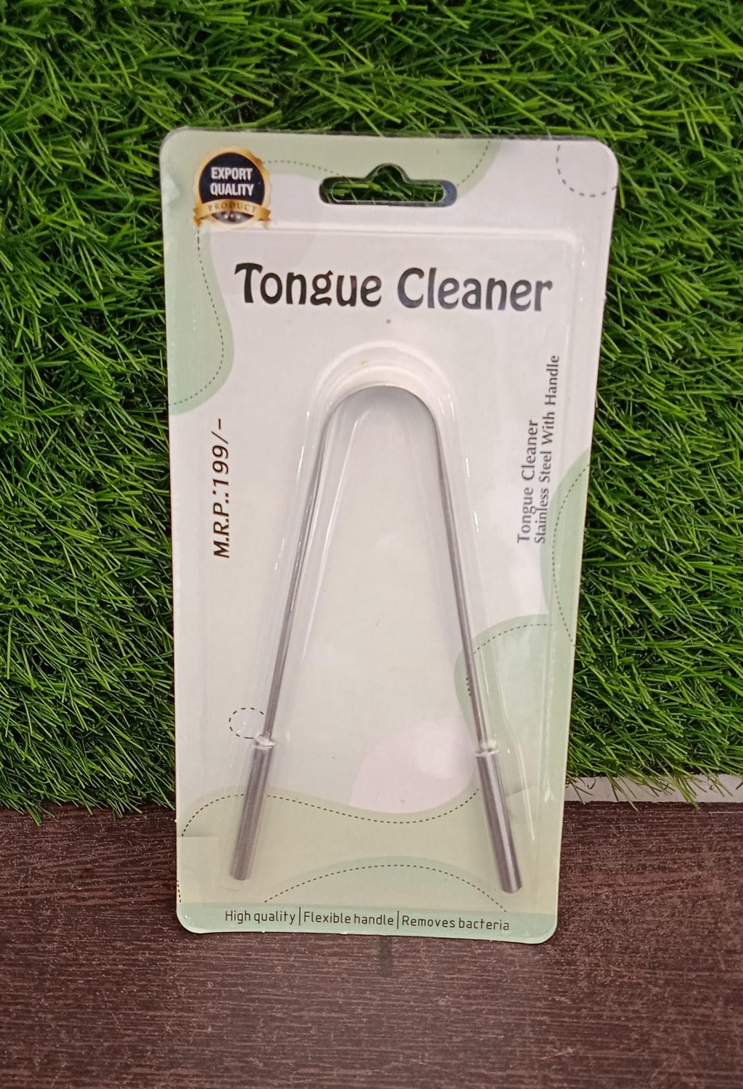Tongue Cleaner For Kids & Adults | Tongue Scraper For Bad Breath, Maintain Oral Hygiene for Daily Use | for Fresh Breath & Bacteria Removal | Improved Taste (Steel, Copper, Tongue Cleaner / 1 Pc) Your Brand