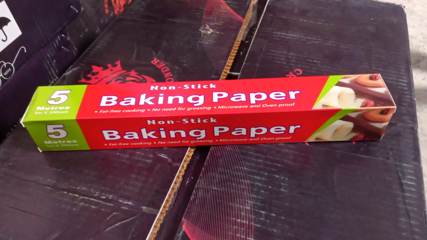 Non-Stick Parchment Paper: Easy Cleanup for Baking, Grilling & More (Microwave & Oven Safe / 5 MTR) Your Brand