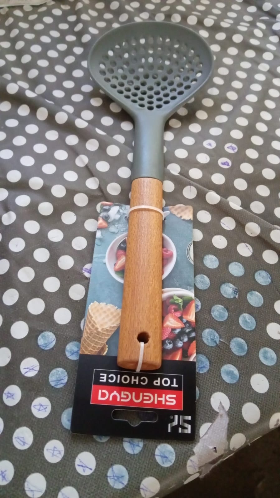 Plastic Kitchen Accessories Skimmer, Spatula Spoon & Soup Spoon Heat Resistant Non Stick Spoons Kitchen Cookware Items Heat Resistant Plastic Kitchen Utensils for Cooking, BPA FREE Gadgets for Non-Stick Cookware (1 Pc ) Your Brand