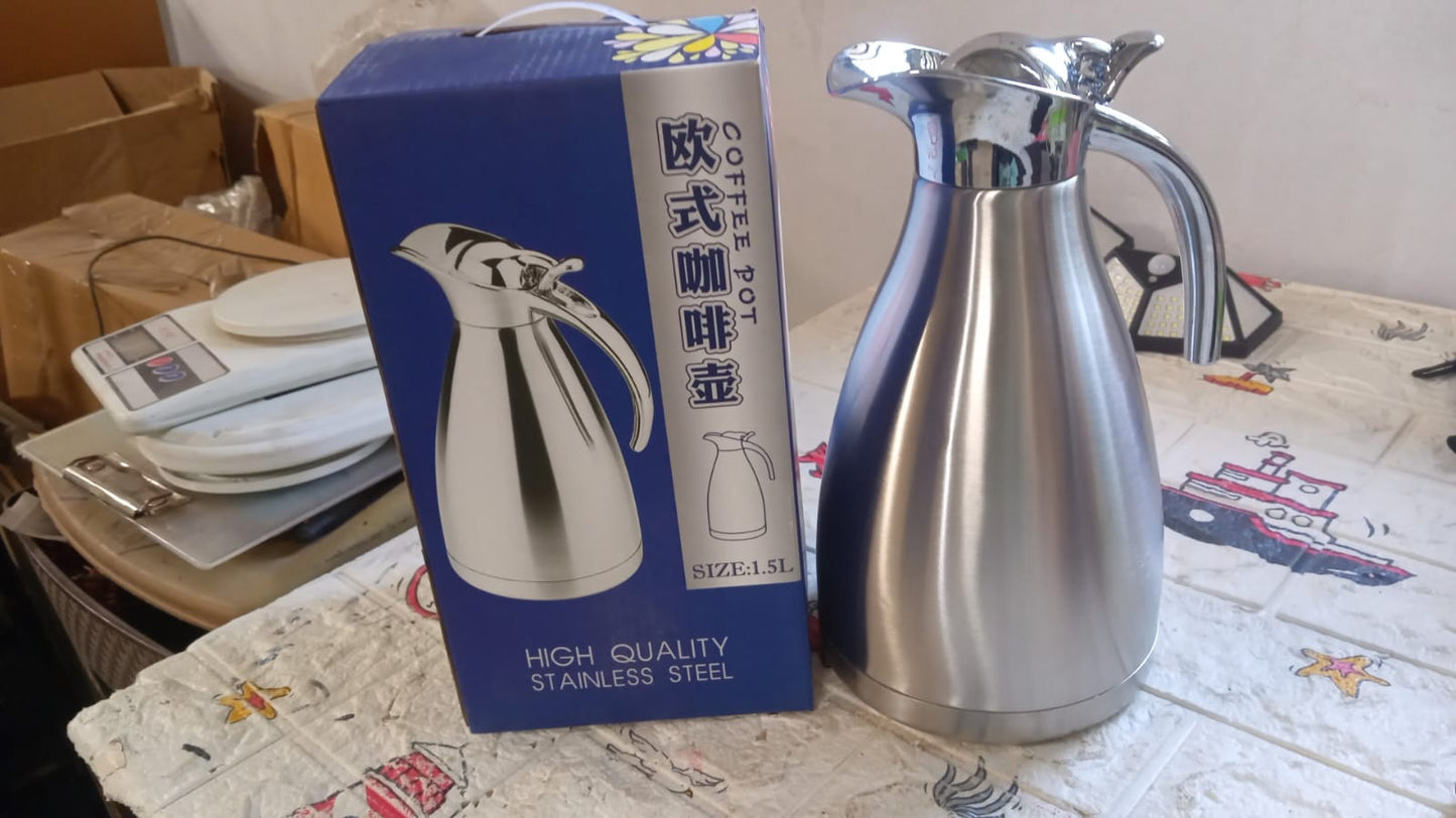 Vacuum Insulated Kettle Jug (Stainless Steel): 1.5L Sizes Your Brand