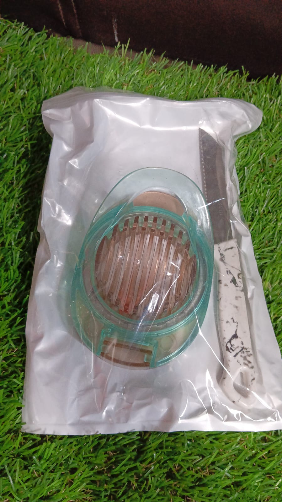 Stainless Steel, Egg Slicer & Knife (2 Pc Set) Your Brand