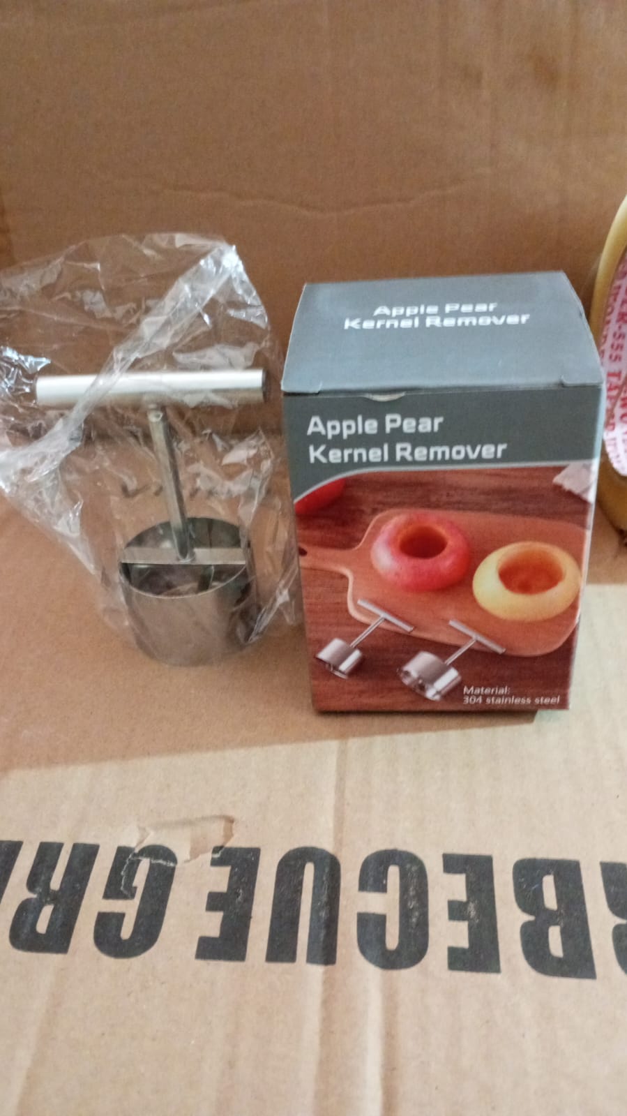 Corer Pear Core Separator Vegetable Core Remover Seeder Cutter Pitter Fruit Hole Remover Coring Tool (1 Pc) Your Brand