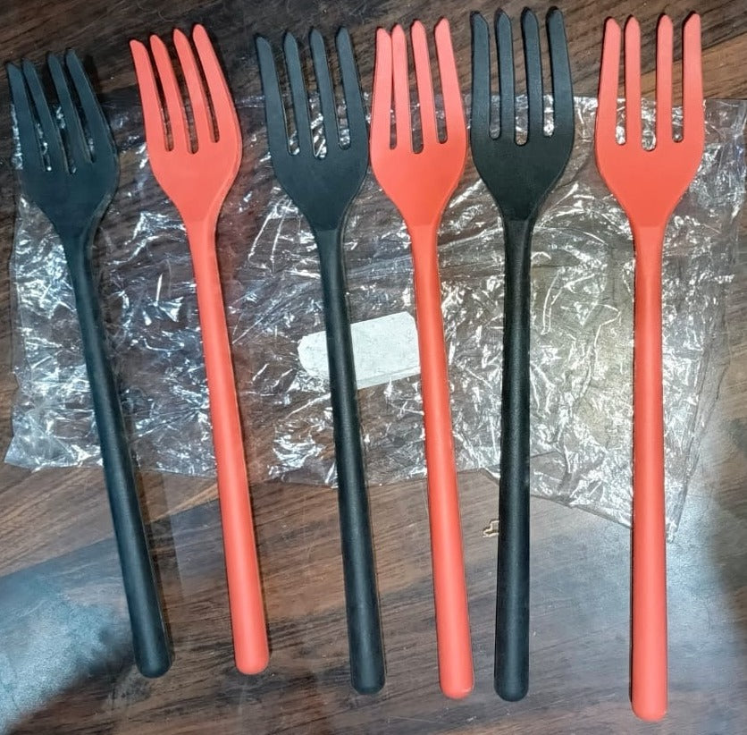 Silicone Flexible Forks, Silicone Cooking Fork Heat Resistant, Multifunctional Nonstick Blending Fork (6 Pcs) Your Brand