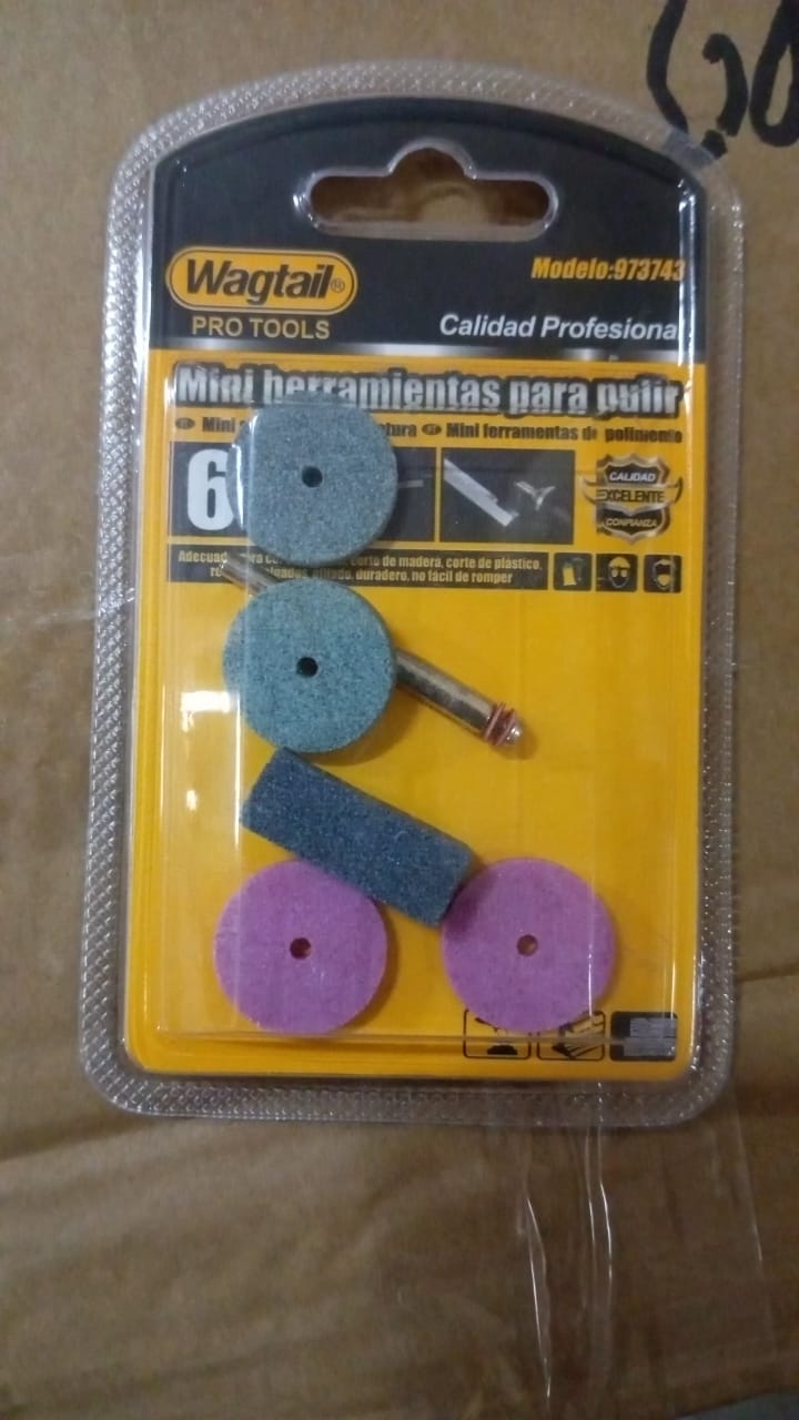 Mini Abrasive Wheel, Quickly Change Stone Mounted Grinding Wheel (6 Pcs Set) Your Brand