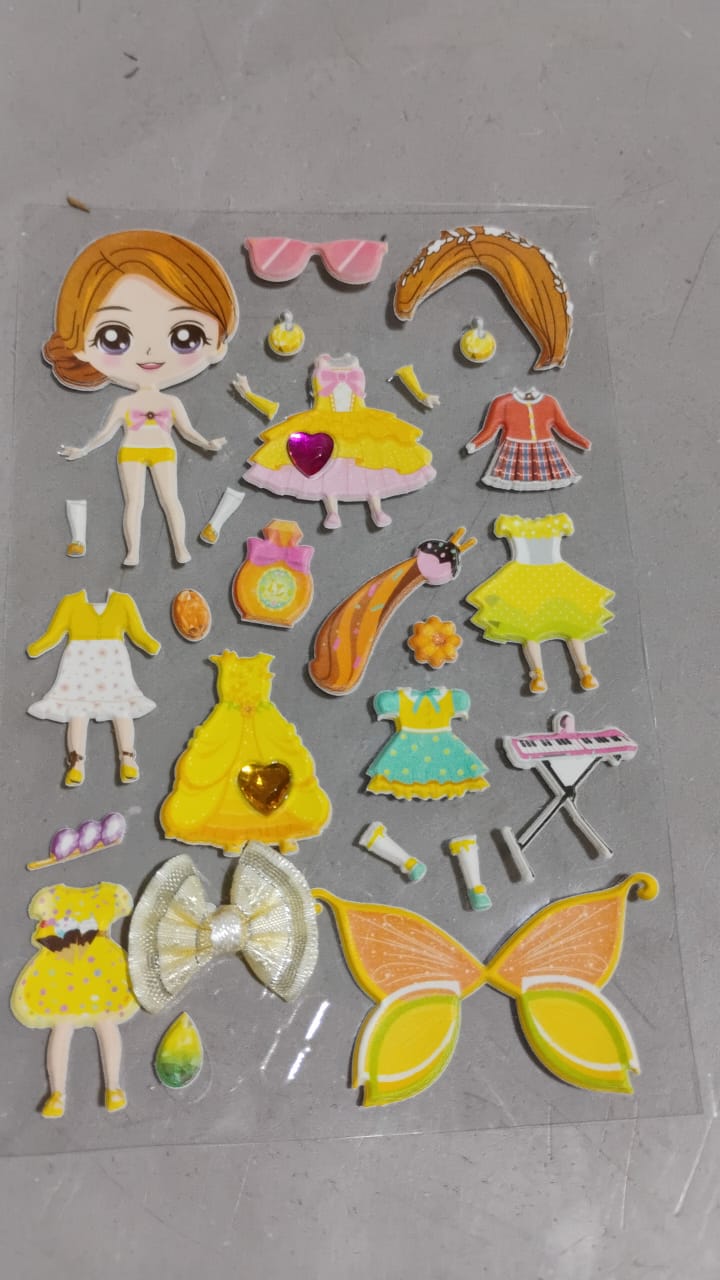 Multipurpose Adhesive 3D Stickers (1 Sheet /15×10 Cm) Your Brand