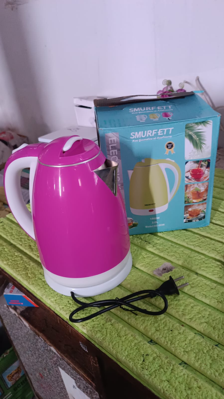 Stainless Steel Electric Kettle 1500 Watt (2 Ltr.) Your Brand