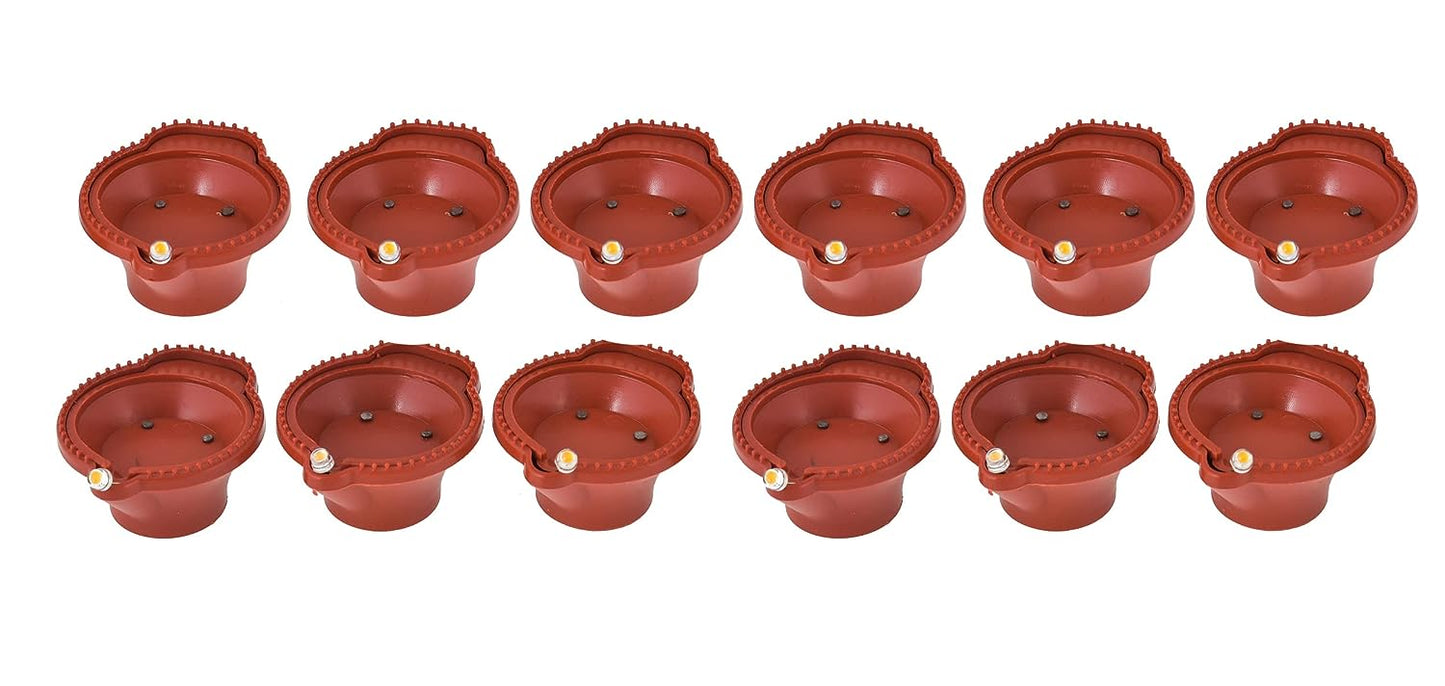 LED Light Water Sensor 🕯️Diya's Plastic with, Ambient Lights💡 shopbyte