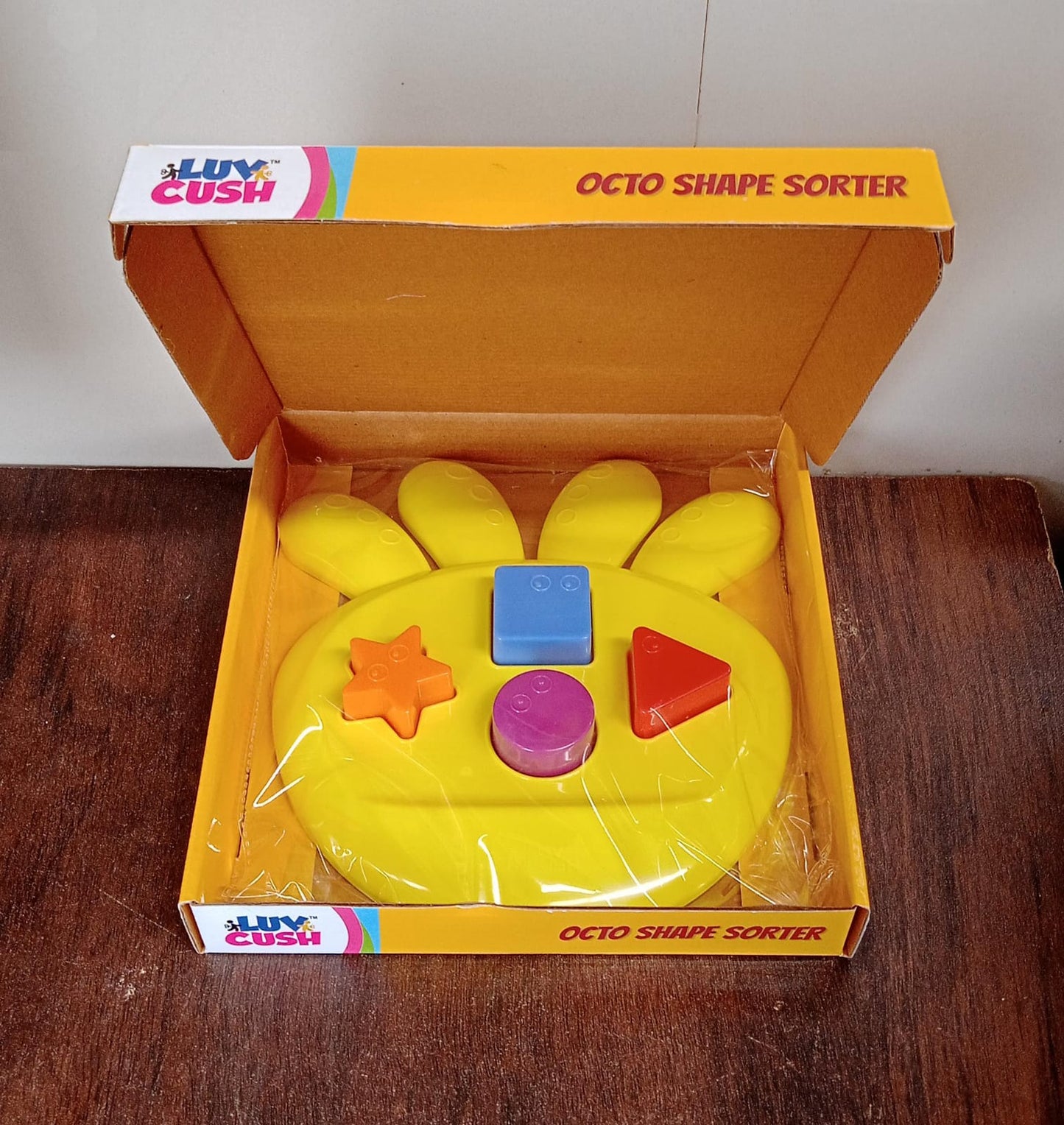 octo Shape sorter Toy Game That Make Your Kid's brain Sharp, Increase Grasping And Sorting Power Education Learning For Girls & boy, Gift Product (1 Pc) Your Brand