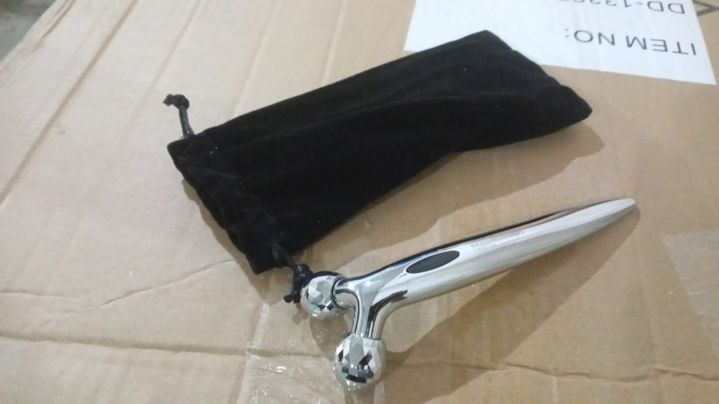 Manual Roller Face Skin Wrinkle Remover Massager (1 Pc) Your Brand