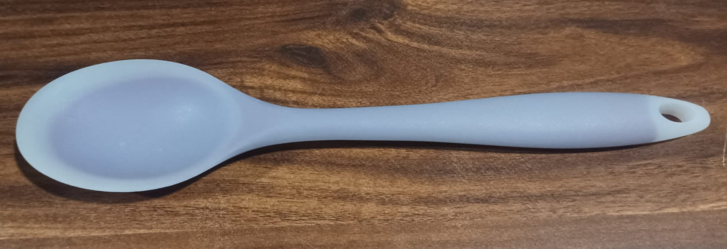 Multipurpose Silicone Spoon, Silicone Basting Spoon Non-Stick Kitchen Utensils Household Gadgets Heat-Resistant Non Stick Spoons Kitchen Cookware Items For Cooking and Baking (1 pc) Your Brand