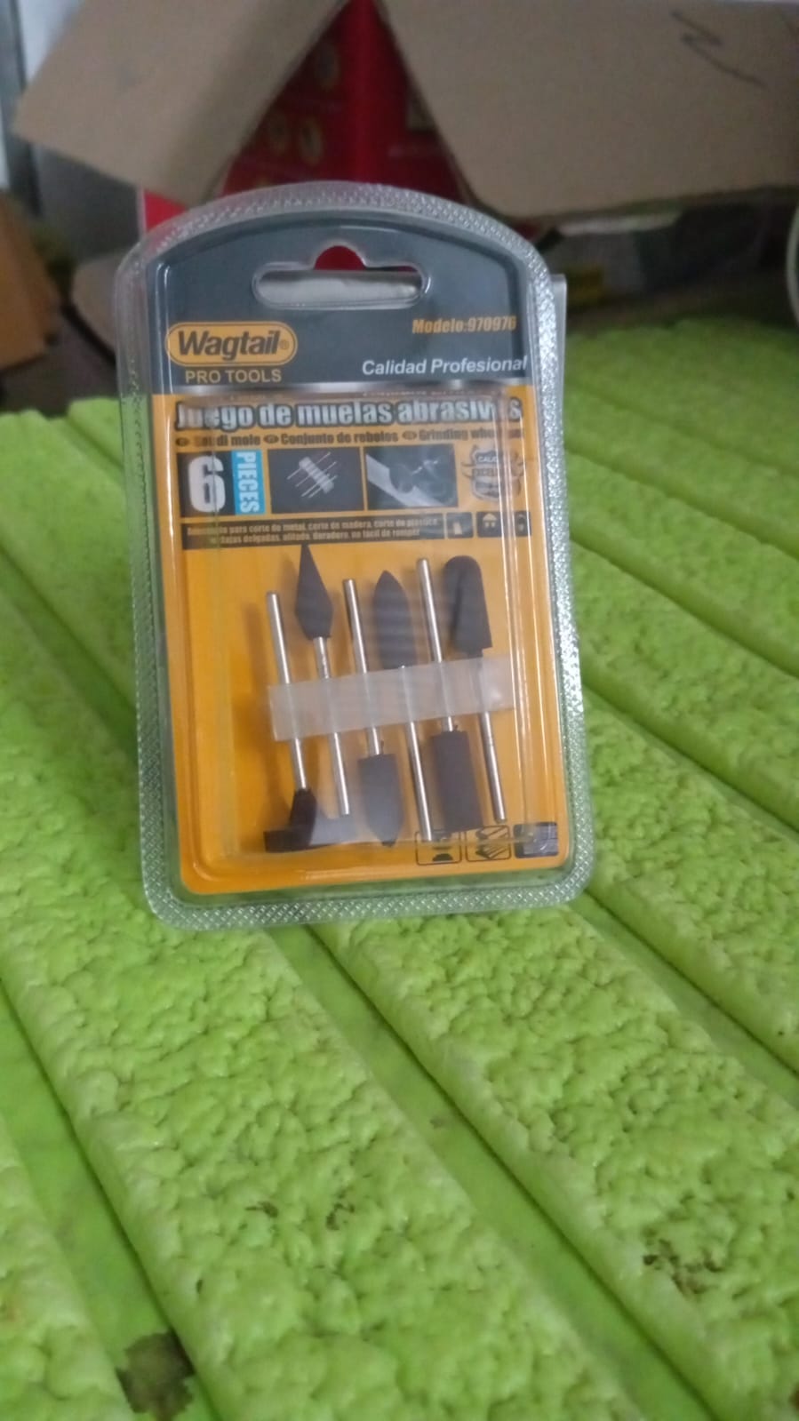 Mounted Points Abrasive Stone Head Mounted Grinding Wheel Bits Rotary Tool Kit (6 Pcs) Your Brand